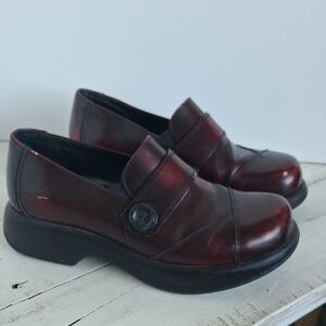 Dansko Dark Red Slip-On Loafers